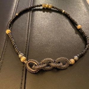 Choker beaded necklace